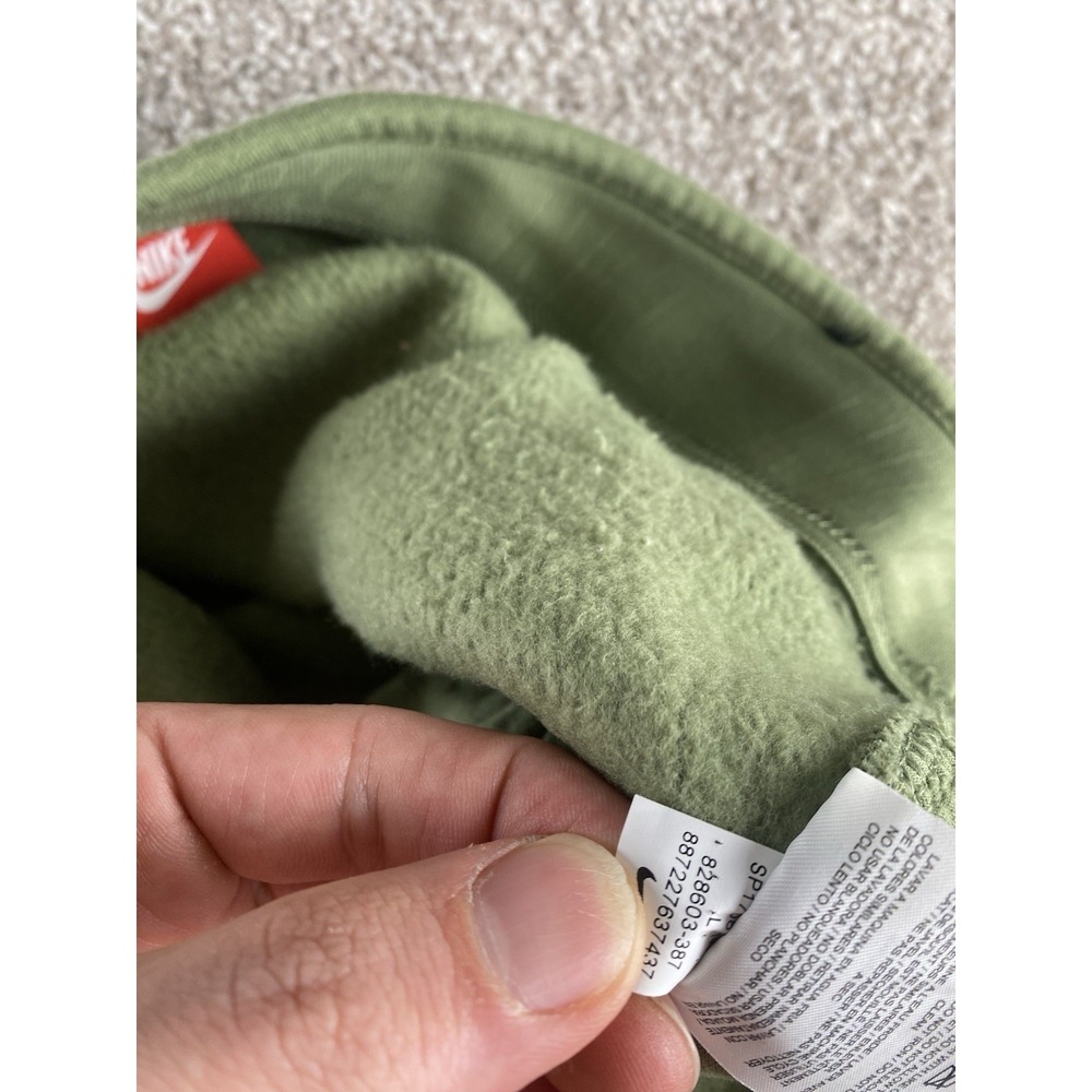 Nike Pants Men L Green Joggers Sweatpants Tech Fleece Gym Active Work 805162-387 - Picture 12 of 13